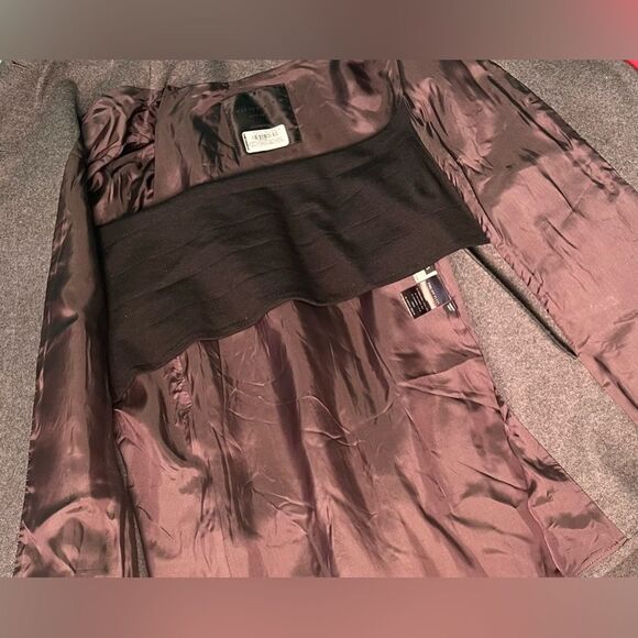 Philipp Plein Couture Grey Poncho with Calf Leather Studded Collar - NWOT - Picture 8 of 12